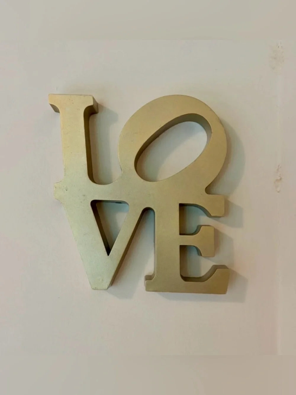 Gold Script and Stacked LOVE Wall Art Set